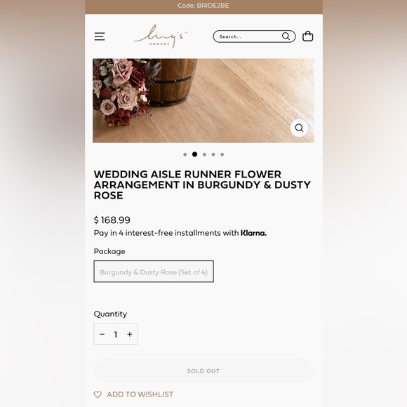 Ling's Moment - FREE-STANDING FLOWER ARRANGEMENTS IN BURGUNDY & DUSTY ROSE - Picture 4 of 4